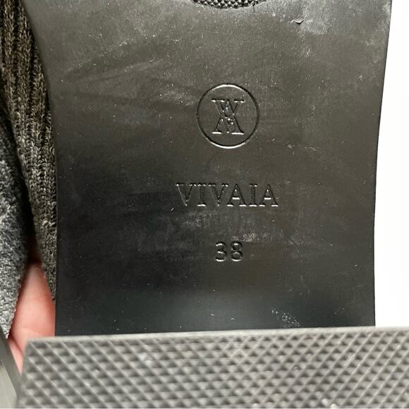 Vivaia Grey Giselle Square Toe Knit Mule - Picture 10 of 10